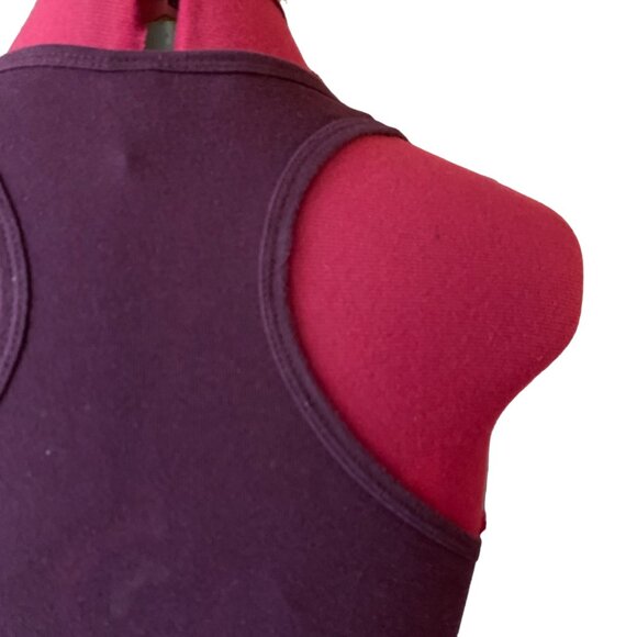 VINTAGE - Burgundy fitted tank top - Roller derby Support Local  - small - Picture 5 of 7